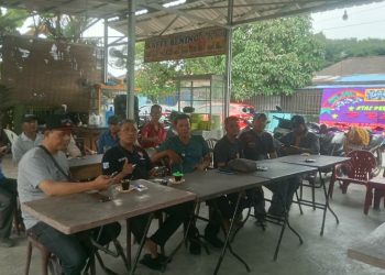 Pelantikan PRATU Teluk Aru Diwarnai Hujan Rintik, Puluhan Wartawan Hadir.