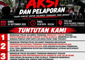 Polres Kolaka ,”Memelihara,” Penyelundup Solar Subsidi Di SPBU Ulukalo, A.P.D Mendesak Polda Sultra Menindak Tegas