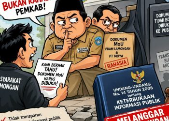 *Pemkab Lamongan Melanggar Undang2 Keterbukaan Informasi Publik.*