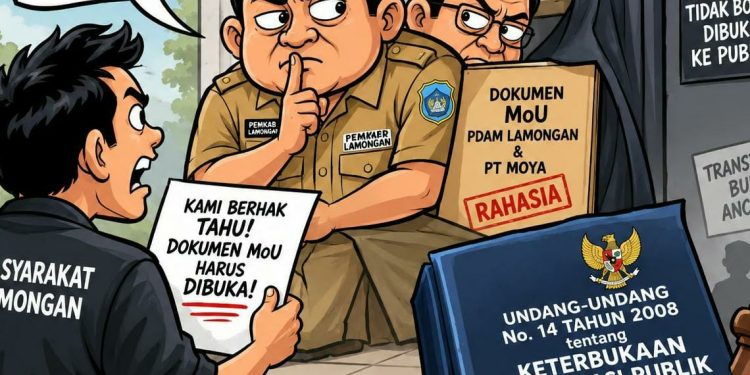 *Pemkab Lamongan Melanggar Undang2 Keterbukaan Informasi Publik.*