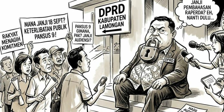 *Anggota Dewan Lamongan Enggan Komentar,Janji Libatkan Pembahasan Raperda.*