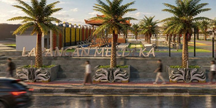 Mewujudkan Kawasan Perkotaan Asri, Disperkim Desain Ornamen Bunga Tunjuk Langit dan Bunga Lingge Ciri Khas Lubuklinggau