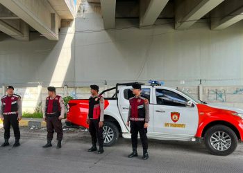 Cegah Begal hingga Balap Liar, Sat Samapta Polres Langkat Gencarkan Patroli Blue Light di Titik Rawan