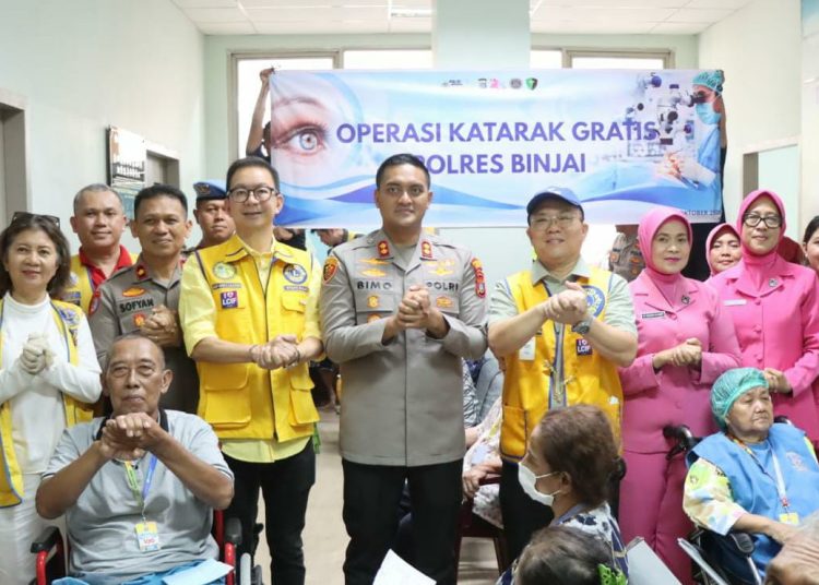 *Wujudkan Kepedulian Nyata, Polres Binjai Bersama Bhayangkari Gelar Bakti Kesehatan Operasi Katarak*