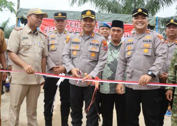 Jembatan Merah Putih Diresmikan, Akses Warga Dusun V Cinta Rakyat Kini Makin Terhubung