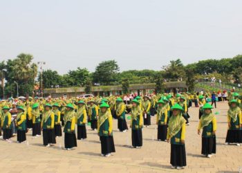 Harlah IGRA Ke-24 Dimeriahkan Senam dan Tari Kolosal Padati Alun-alun Tuban Dengan 2.500 Peserta