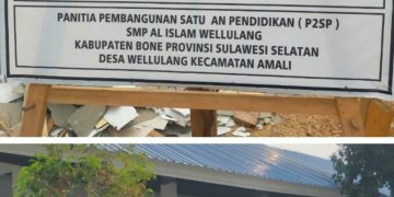 Mark Up Anggaran Revitalisasi 1 M Kepsek SMP Walulang Alergi Wartawan. Kinprojamin Desak Tipikor Bone Periksa A.Tenri