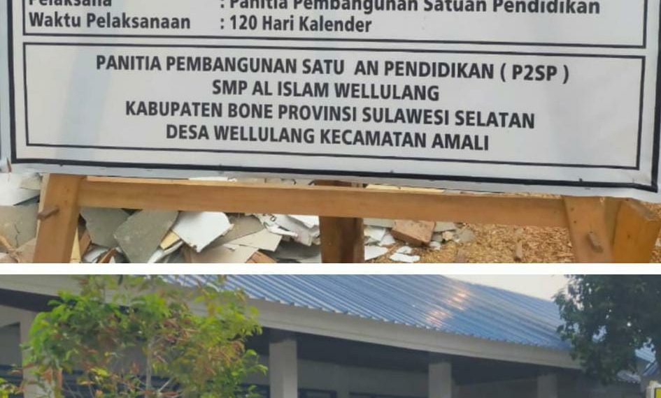 Mark Up Anggaran Revitalisasi 1 M Kepsek SMP Walulang Alergi Wartawan. Kinprojamin Desak Tipikor Bone Periksa A.Tenri